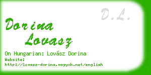 dorina lovasz business card